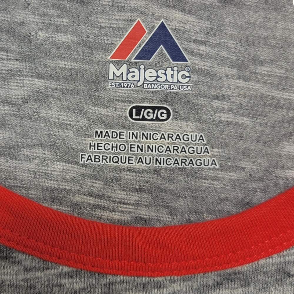 Majestic Mens Cincinnati Reds MLB 3/4 Sleeve Baseball Shirt Top Size Large - Picture 3 of 6